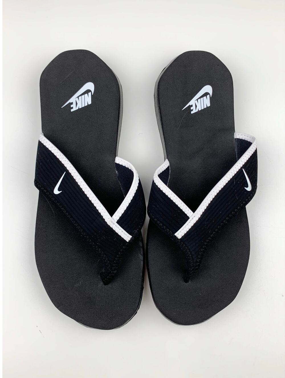 Nike Celso Thong Plus Flip Flops Black Sandals Casual Slip On Mens 10 Women's 11